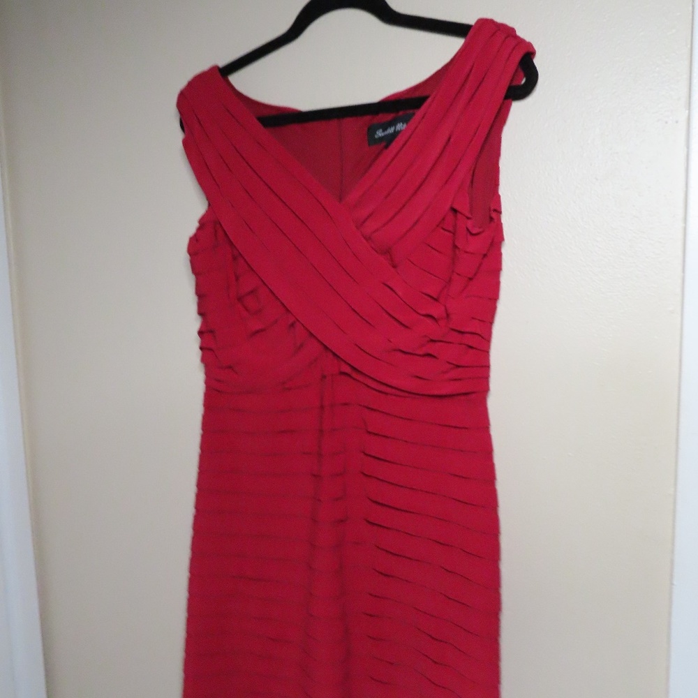 Red Criss Cross Sexy Design Dress